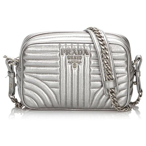 prada diagramme crossbody|Prada silver crossbody handbags.